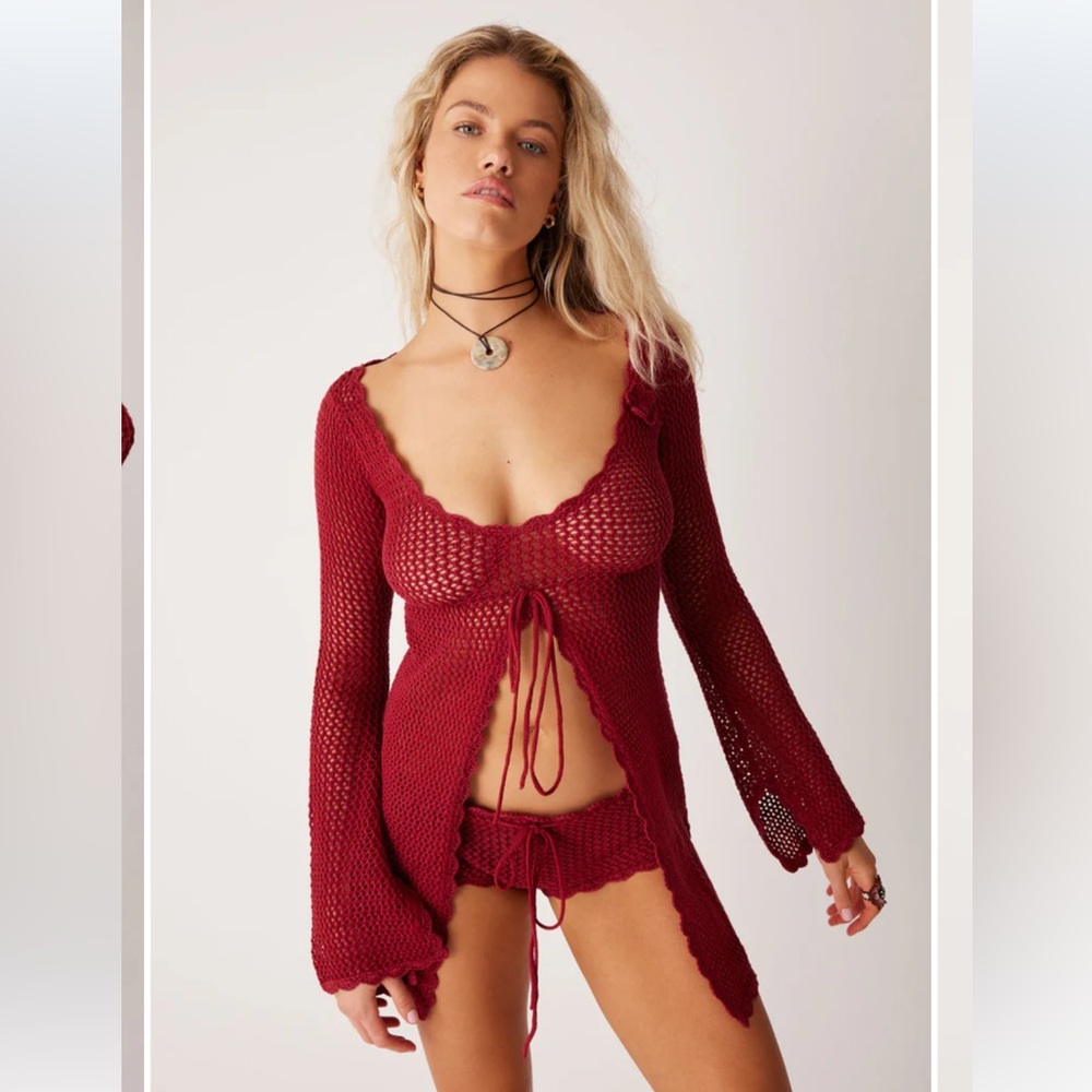 Frankie’s Bikinis Collette Crochet Cover Up